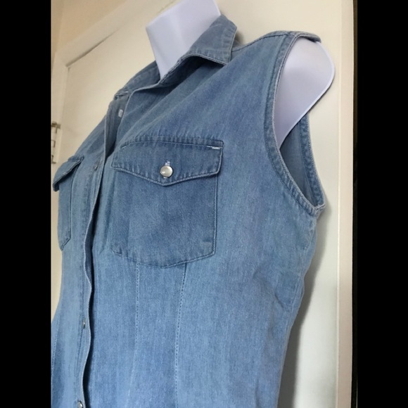 Vintage IGNITE BASICS , size M , jeans blue Vest - Picture 5 of 14